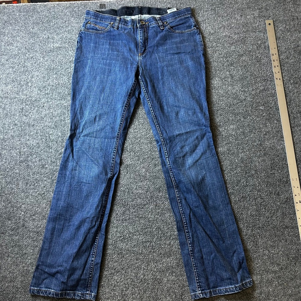 Wrangler Jeans Womens Size 11/12x34 Blue Q-Baby Bootcut Ultimate Riding Stretch